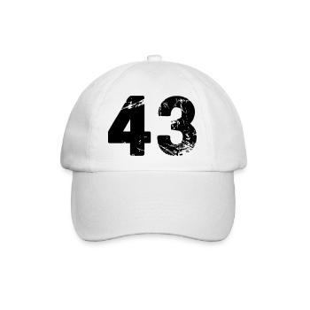 43 - Baseballkappe - Weiß/Weiß - Vorne