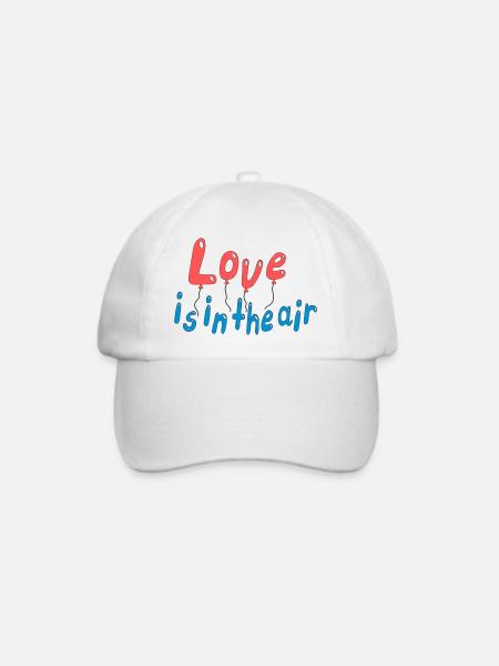 Love is in the air - Baseballkappe - Weiß/Weiß