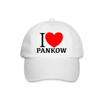 I LOVE PANKOW - Baseballkappe - Weiß/Weiß - Vorne