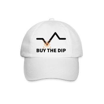 Buy the Dip Trader Börse Kaufen Aktien Krypto Geld - Baseballkappe - Weiß/Weiß - Vorne