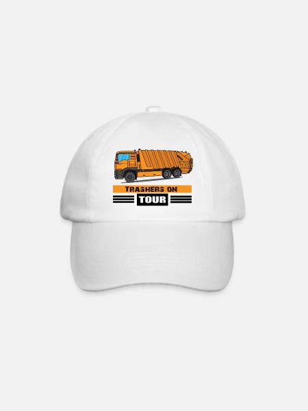 Müllauto Müllwagen Berufe Müllmann Müllabfuhr - Baseballkappe - Weiß/Weiß