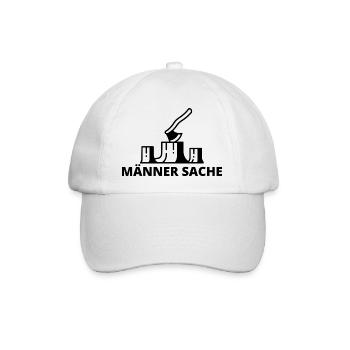 Männer Sache Holzfäller - Baseballkappe - Weiß/Weiß - Vorne