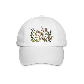 Gras - Baseballkappe - Weiß/Weiß - Vorne