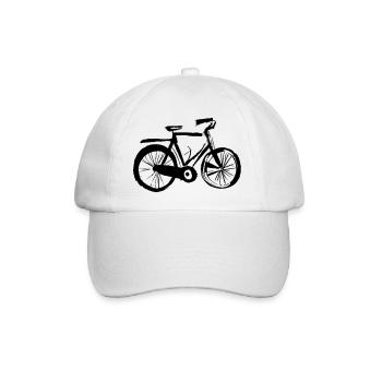 Fahrrad Gekritzel Fahrräder Radfahren Vektor 5 - Baseballkappe - Weiß/Weiß - Vorne