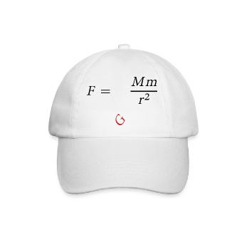 Isaac Newton - Baseballkappe - Weiß/Weiß - Vorne