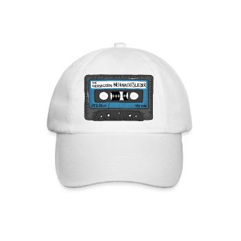 Retro Tape - die nervigsten Weihnachtslieder 90min - Baseballkappe - Weiß/Weiß - Vorne