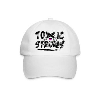 Toxic Strings 2 Farben - Baseballkappe - Weiß/Weiß - Vorne