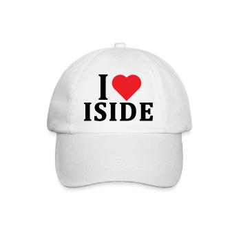 T-Shirt Ich liebe Isis T-Shirt Geschenkidee - Baseballkappe - Weiß/Weiß - Vorne