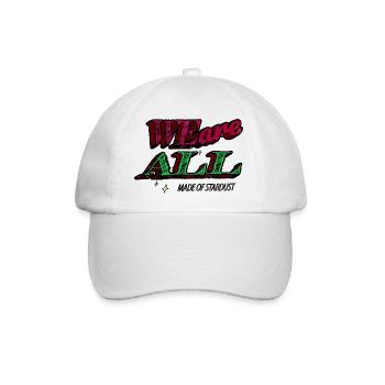 colors art present idea weightless birthday gift - Baseballkappe - Weiß/Weiß - Vorne