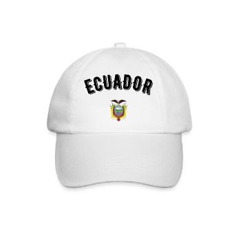 Ecuador - Baseballkappe - Weiß/Weiß - Vorne