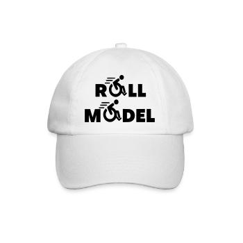 Jeder Rollstuhlfahrer ist ein Vorbild * - Baseballkappe - Weiß/Weiß - Vorne