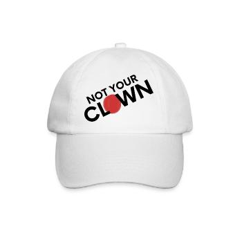 NOT YOUR CLOWN - Baseballkappe - Weiß/Weiß - Vorne