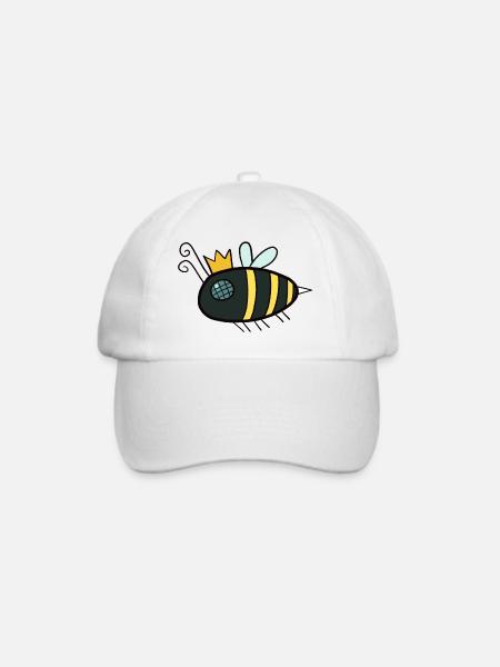 Bienenkönigin - Baseballkappe - Weiß/Weiß