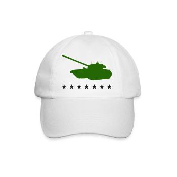 tank - Baseballkappe - Weiß/Weiß - Vorne