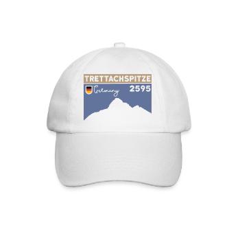 Trettachspitze Überschreitung Bergtour Wandern - Baseballkappe - Weiß/Weiß - Vorne