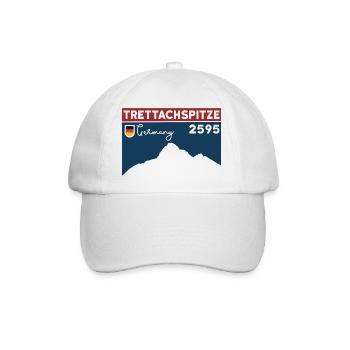 Trettachspitze Überschreitung Bergtour Wandern - Baseballkappe - Weiß/Weiß - Vorne