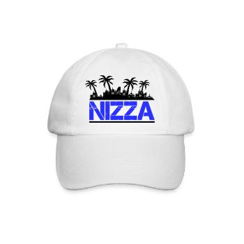 nizza - Baseballkappe - Weiß/Weiß - Vorne