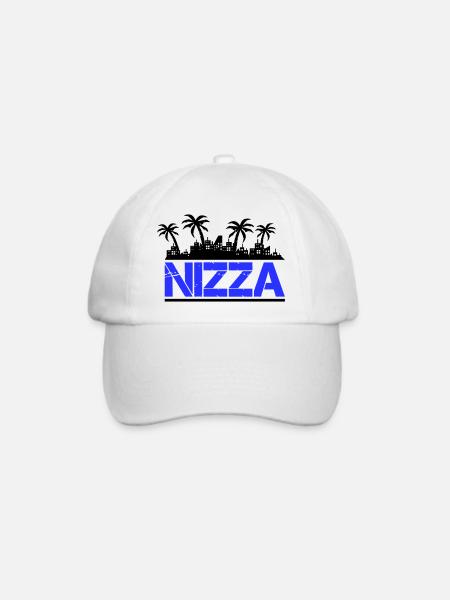 nizza - Baseballkappe - Weiß/Weiß