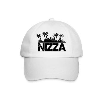 nizza - Baseballkappe - Weiß/Weiß - Vorne