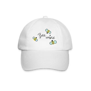 Bee mine süße Biene Geschenk Liebe - Baseballkappe - Weiß/Weiß - Vorne