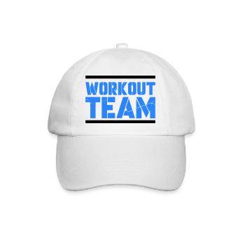 workout team - Baseballkappe - Weiß/Weiß - Vorne
