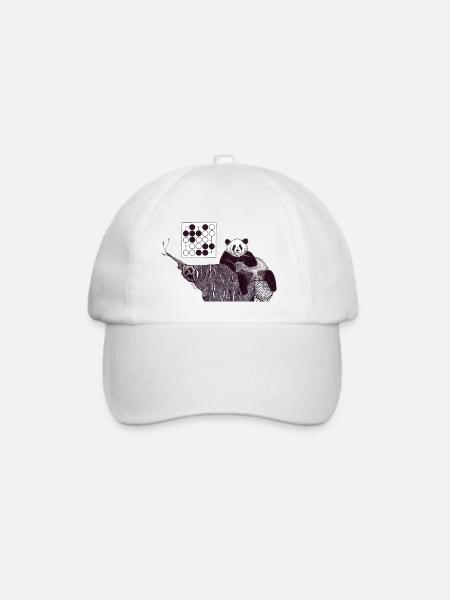 Panda 5x5 Seki - Baseballkappe - Weiß/Weiß
