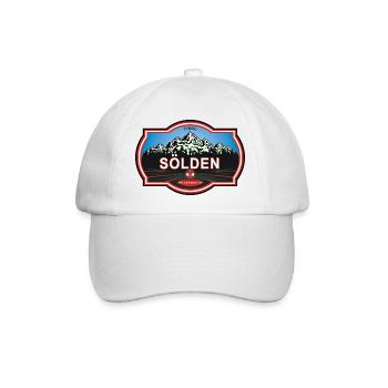 Sölden Österreich - Baseballkappe - Weiß/Weiß - Vorne