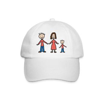 Familie - Baseballkappe - Weiß/Weiß - Vorne