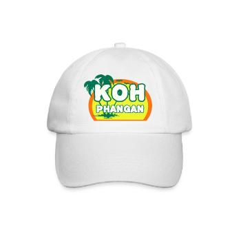 Koh Phangan - Baseballkappe - Weiß/Weiß - Vorne