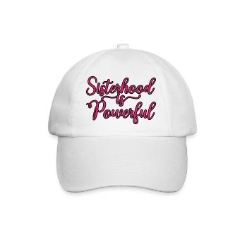 Sisterhood Is Powerful 33 - Baseballkappe - Weiß/Weiß - Vorne