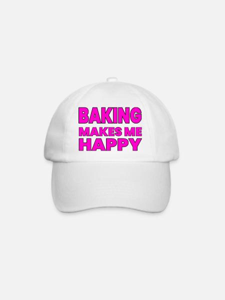 Backen - Baseballkappe - Weiß/Weiß