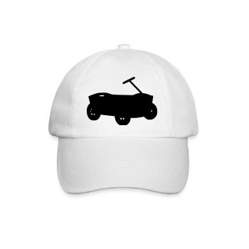 Bollerwagen - Baseballkappe - Weiß/Weiß - Vorne