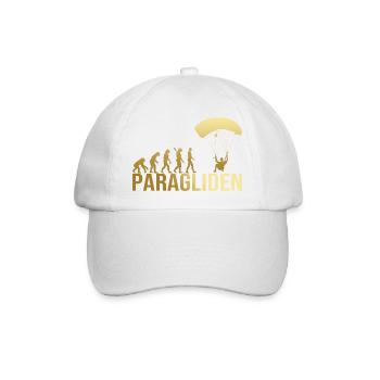 Evolution Paragliden - Baseballkappe - Weiß/Weiß - Vorne
