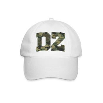 Militärischer Tarnbrief 3D - Baseballkappe - Weiß/Weiß - Vorne