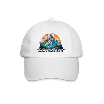 Adventure / Berge / Gipfel / Wandern / Tirol - Baseballkappe - Weiß/Weiß - Vorne