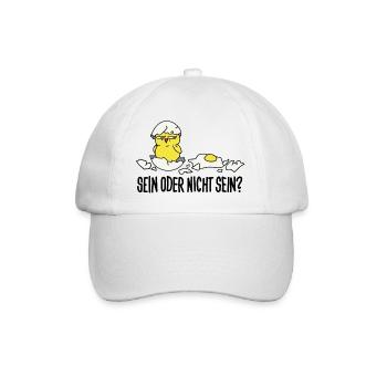 sein oder nicht sein - Baseballkappe - Weiß/Weiß - Vorne