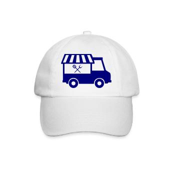 food truck - Baseballkappe - Weiß/Weiß - Vorne