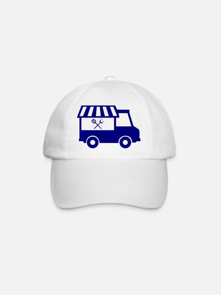 food truck - Baseballkappe - Weiß/Weiß