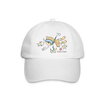 Schnorchelbärchen - Baseballkappe - Weiß/Weiß - Vorne
