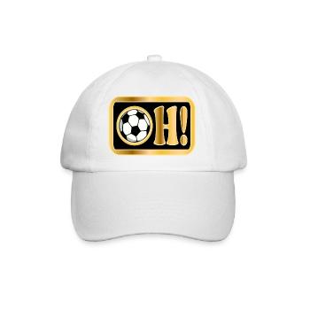 Überraschung Verwunderung Fußball Sprüche - Baseballkappe - Weiß/Weiß - Vorne