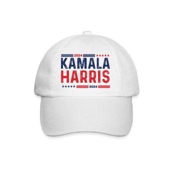 KAMALA HARRIS Amerika - Baseballkappe - Weiß/Weiß - Vorne