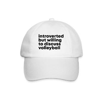 Volleyball Volleyball Volleyball - Baseballkappe - Weiß/Weiß - Vorne