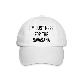 Yoga Meditation Spa Savasana - Baseballkappe - Weiß/Weiß - Vorne