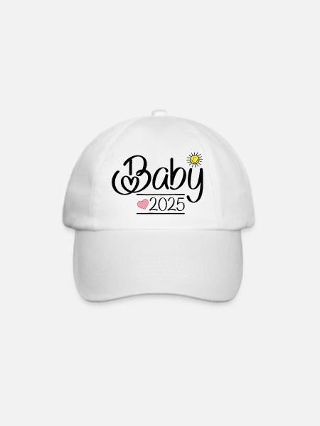 Baby 2025 - Baseballkappe - Weiß/Weiß