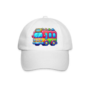 Bus - Baseballkappe - Weiß/Weiß - Vorne