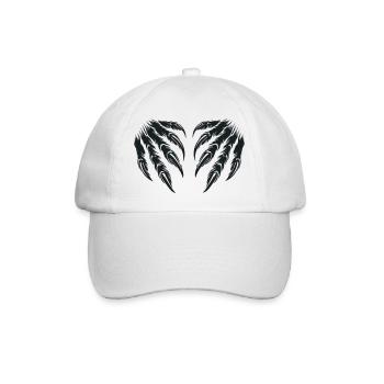 krallen 2 - Baseballkappe - Weiß/Weiß - Vorne
