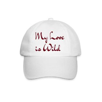 My love is Wild - Baseballkappe - Weiß/Weiß - Vorne