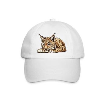 Luchs - Baseballkappe - Weiß/Weiß - Vorne