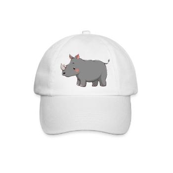 Nashorn - Baseballkappe - Weiß/Weiß - Vorne