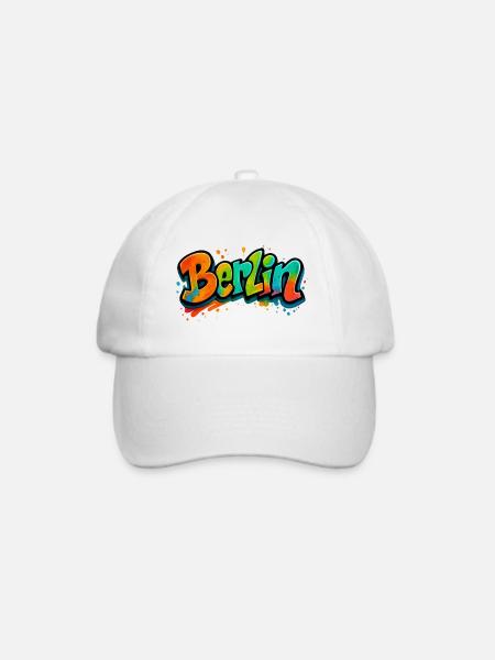 Berlin - Baseballkappe - Weiß/Weiß